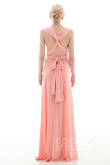 Sheath Floor Length Knitted Bridesmaid Dress COEF16001PS - COCOMELODY