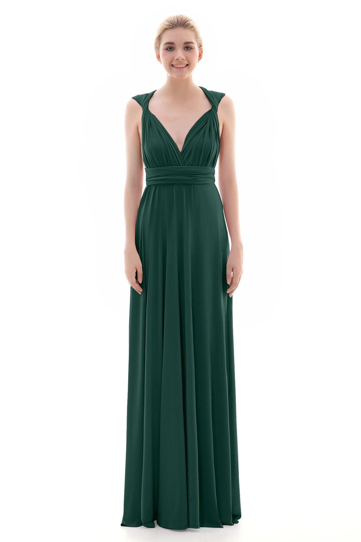 Sheath Floor Length Knitted Bridesmaid Dress COEF16001PS - COCOMELODY