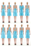 Sheath Knee Length Knitted Fabric Bridesmaid Dress COEK16002 - COCOMELODY