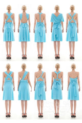 Sheath Knee Length Knitted Fabric Bridesmaid Dress COEK16002 - COCOMELODY