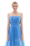 A-Line Short-Mini Tulle Bridesmaid Dress COLM16001 - COCOMELODY