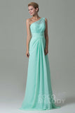 Sheath Sweep Train Lace/Chiffon Bridesmaid Dress COZK16004CR - COCOMELODY