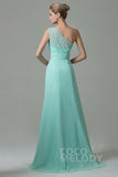 Sheath Sweep Train Lace/Chiffon Bridesmaid Dress COZK16004CR - COCOMELODY