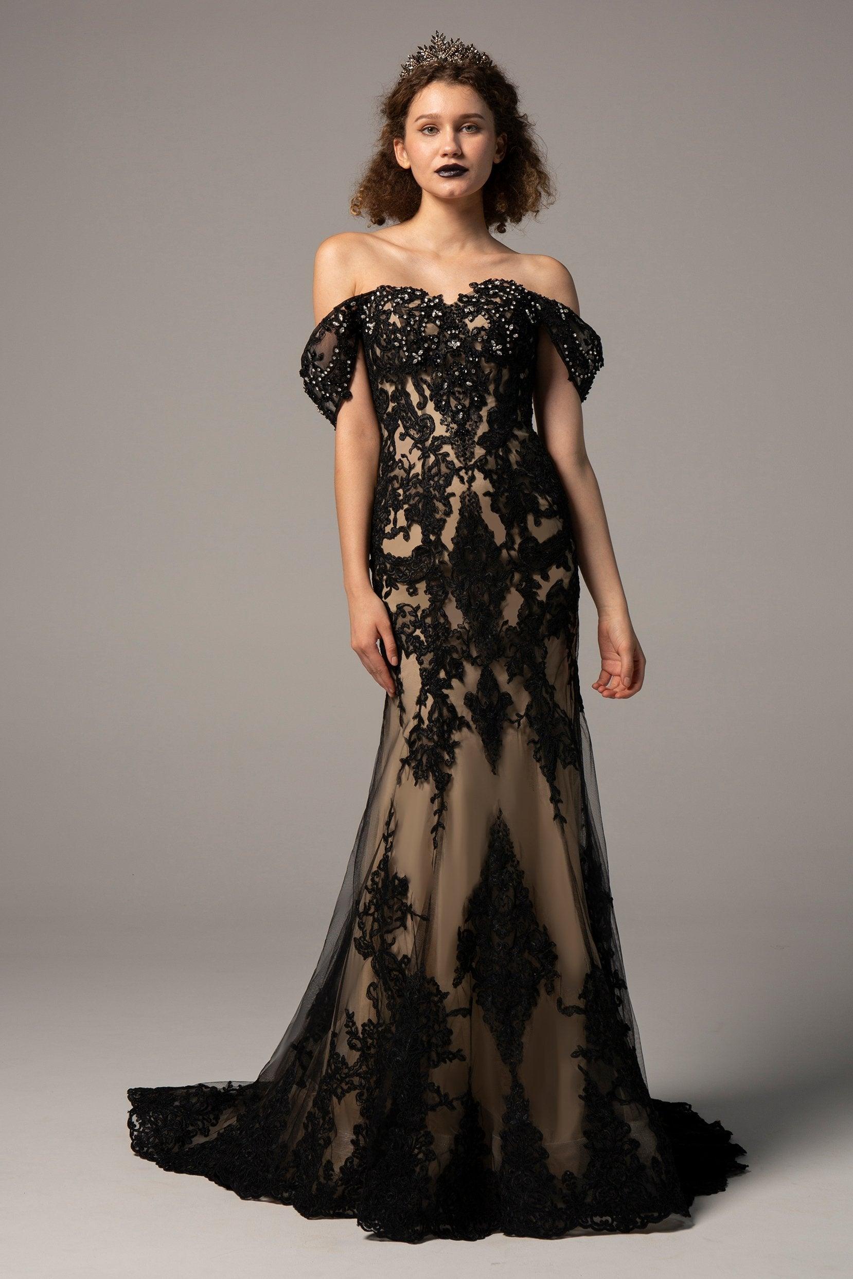 A-Line Court Train Tulle Wedding Dress CW2318 - COCOMELODY