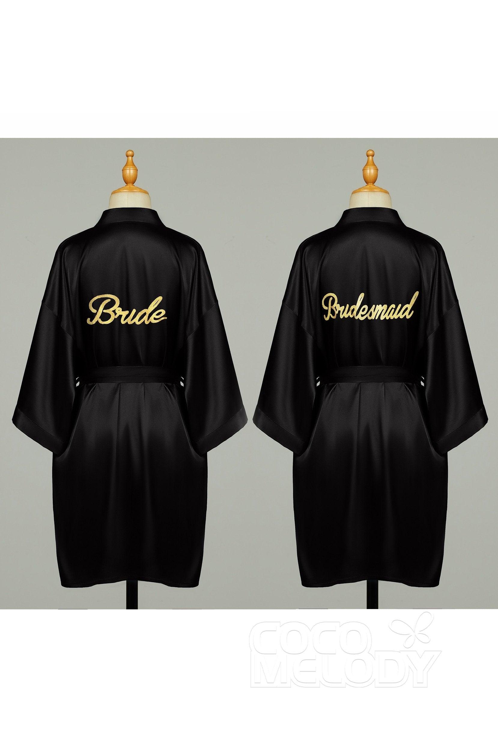 Short Silk-Like Robes CZ0204 - COCOMELODY