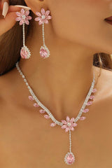 Gorgeous Zircon Earrings/Necklace Jewelry Sets (Set of 2) 837064938270 - COCOMELODY