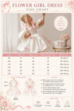 Sweet Satin Cold Shoulder Puff Sleeves Bow Details Flower Girl Dresses 994215152061