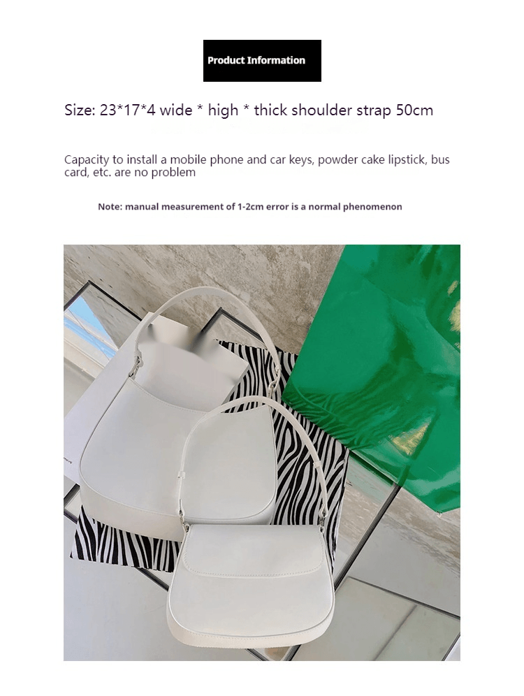 Silver underarm shoulder bag 779953461759 - COCOMELODY