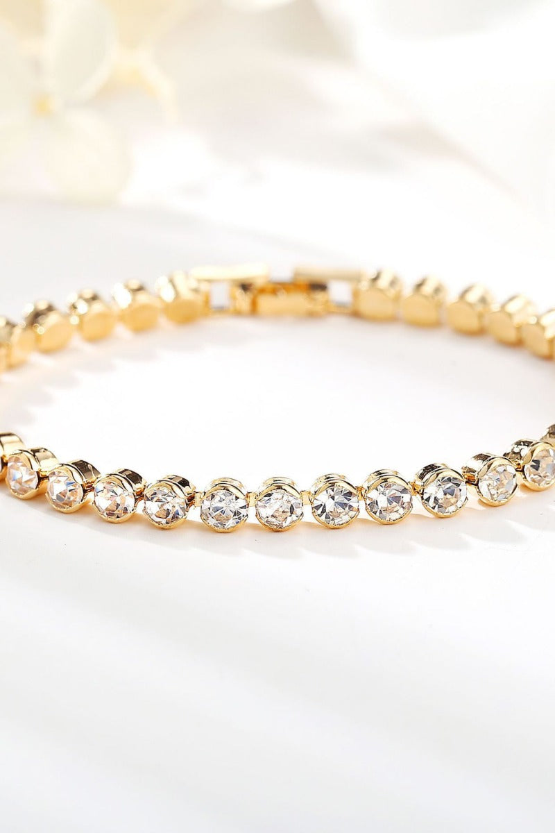 Classic Crystal Tennis Bracelet Plated Dainty Everyday Jewelry 904471935280