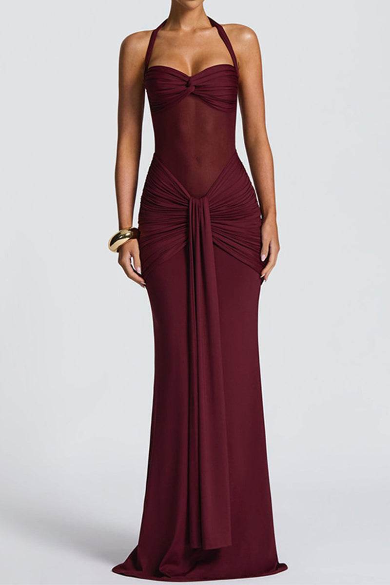 Trumpet-Mermaid Maxi Polyester Semi-Formal Dresses 949331507745 - COCOMELODY