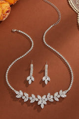 Elegant Rhinestone Wedding Earrings/Necklace Jewelry Sets (Set of 2) 896520168926 - COCOMELODY