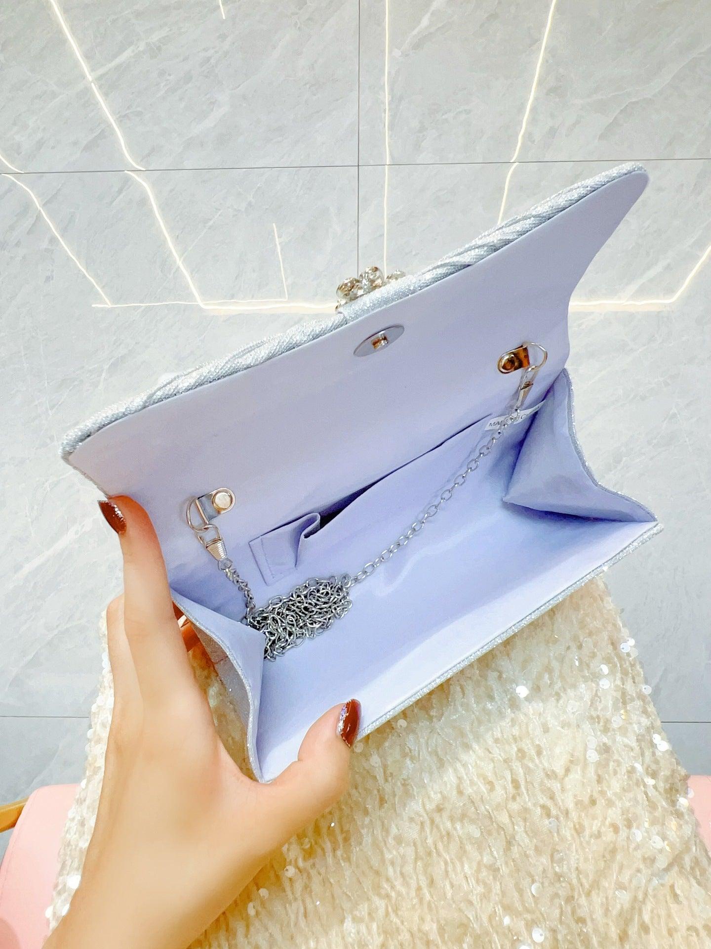 One-shoulder diagonal mini bag Women's dress bag Dinner bag 810660945468 - COCOMELODY