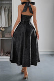 A-Line Midi Jacquard Casual Dresses 926130593341 - COCOMELODY