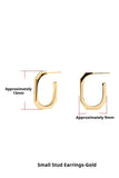 Post Geometric Hexagon Hoop Minimalist Open Earrings 993765592204