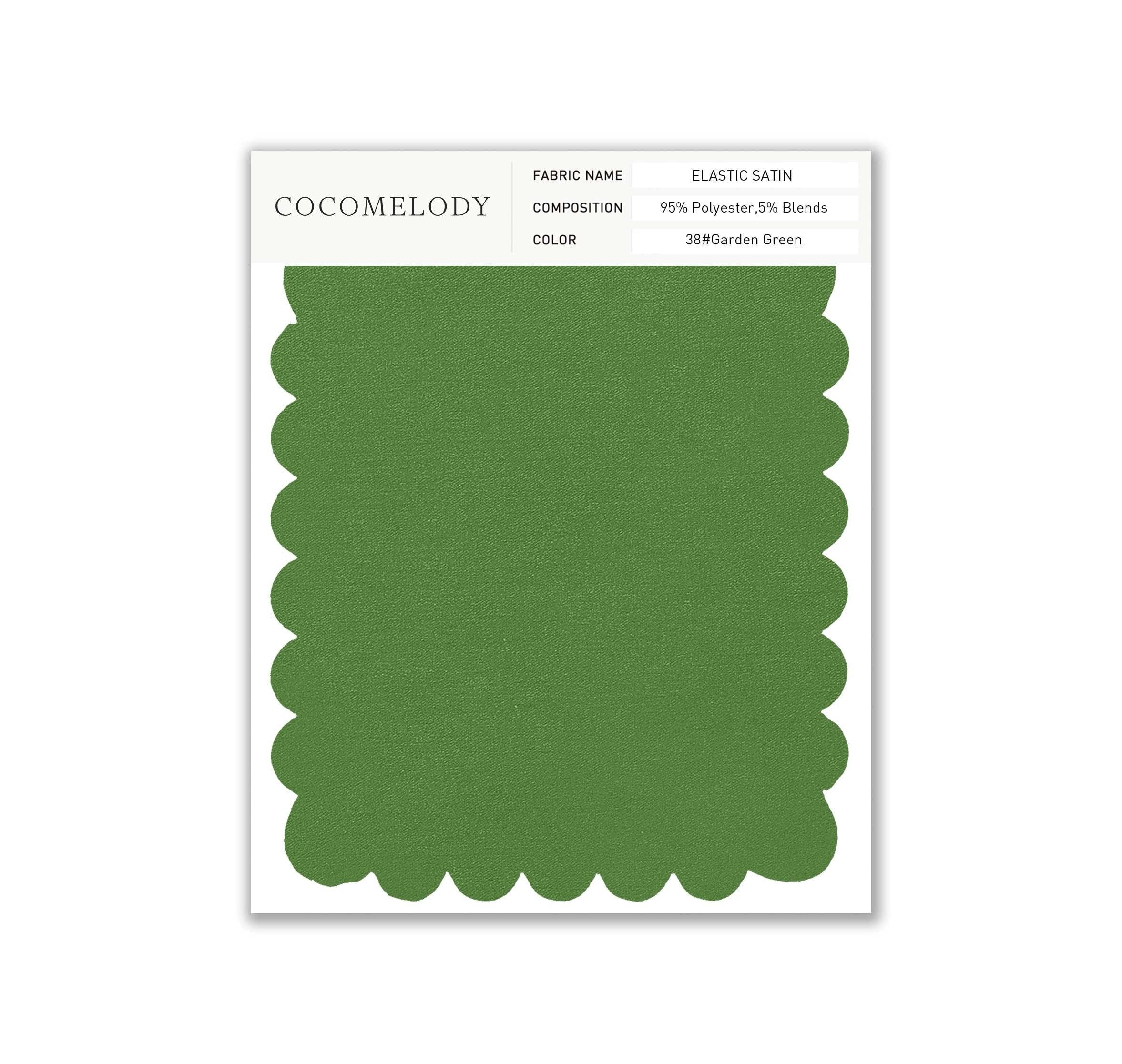 Elastic Satin Fabric Swatch in Single Color SWES16004 - COCOMELODY