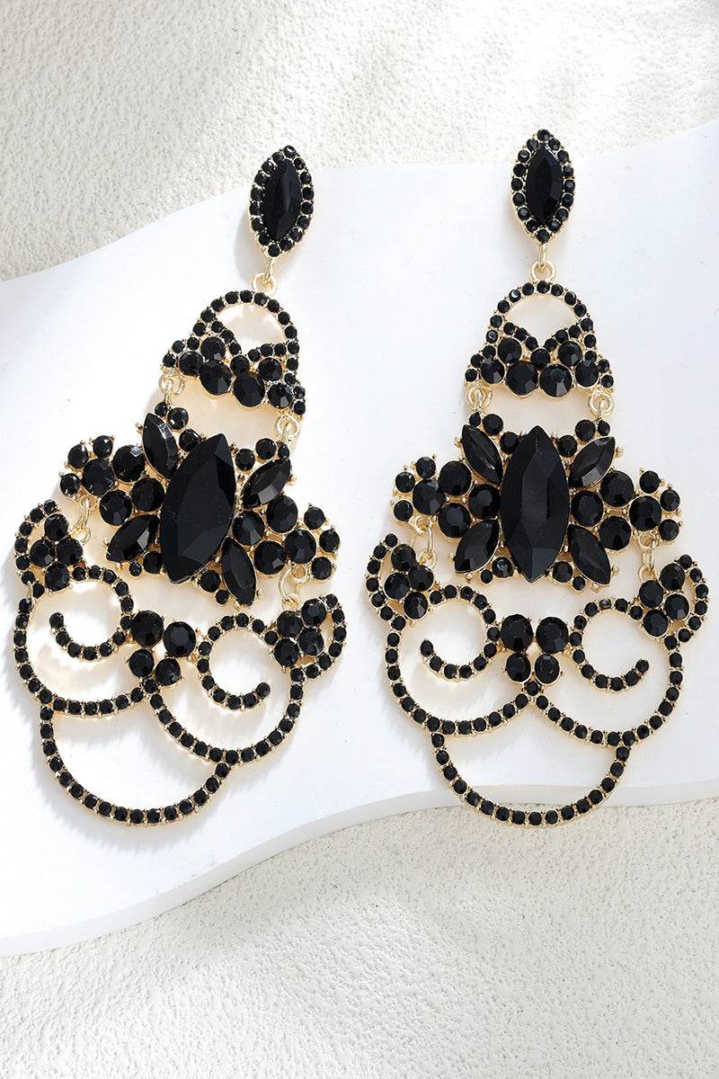 Alloy Earrings with Crystals Rhinestone 856121278887 - COCOMELODY