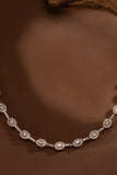 Vintage Luxury Egg Shape CZ Bracelet Plated Fully Paved Cubic Zirconia Link 844892302461