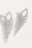 Zircon long tassel earrings 866081670499 - COCOMELODY