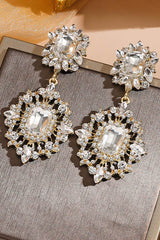 Luxurious Rhinestone Drop Earrings 888875828355 - COCOMELODY