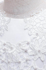 Ball-Gown Scoop Neck Sleeveless Floor-Length Lace/Tulle Flower Girl Dresses 669112568621 - COCOMELODY