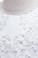Ball-Gown Scoop Neck Sleeveless Floor-Length Lace/Tulle Flower Girl Dresses 669112568621 - COCOMELODY