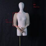 Bronzed Star Yarn Pearl Sleeve Cover Arm Shawl Yarn 798404237135 - COCOMELODY