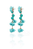 Graceful Flower Wedding Earrings with Beading HG18003 - COCOMELODY