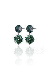 Eye-catching Crochet Wedding Earrings with Jewel HG18004 - COCOMELODY