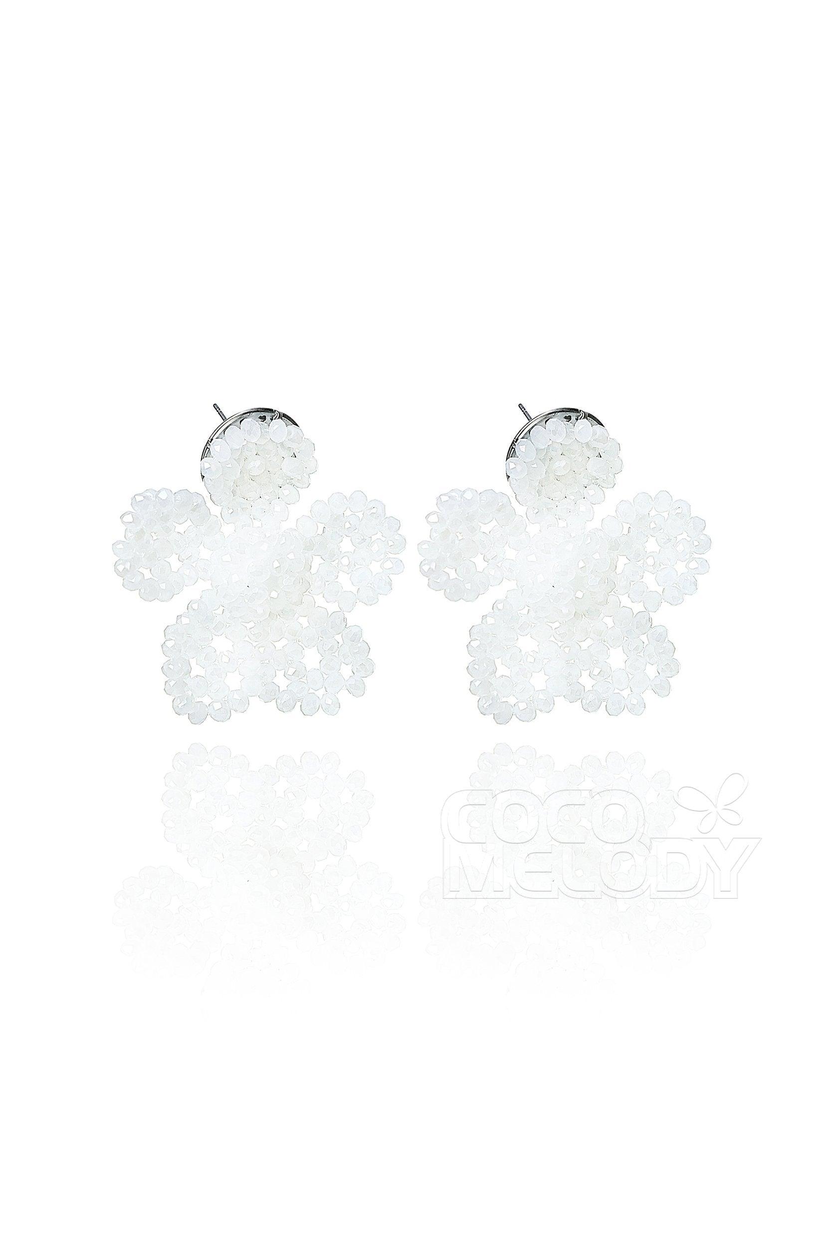 Charming Alloy Wedding Earrings with Imitation Pearl HG18007 - COCOMELODY