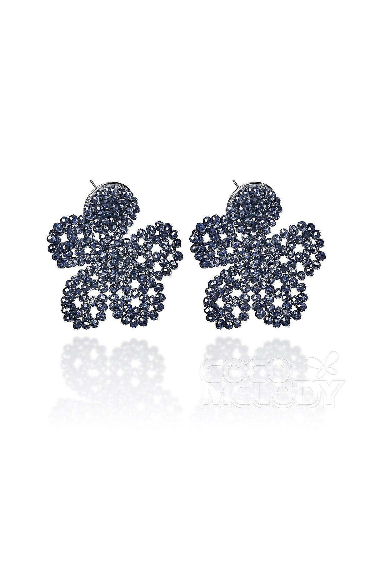 Charming Alloy Wedding Earrings with Imitation Pearl HG18007 - COCOMELODY