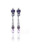 Modern Zircon Wedding Earrings with Jewel Beading HG18014 - COCOMELODY