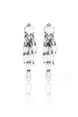 Fashion Zircon Wedding Earrings with Jewel Beading HG18018 - COCOMELODY