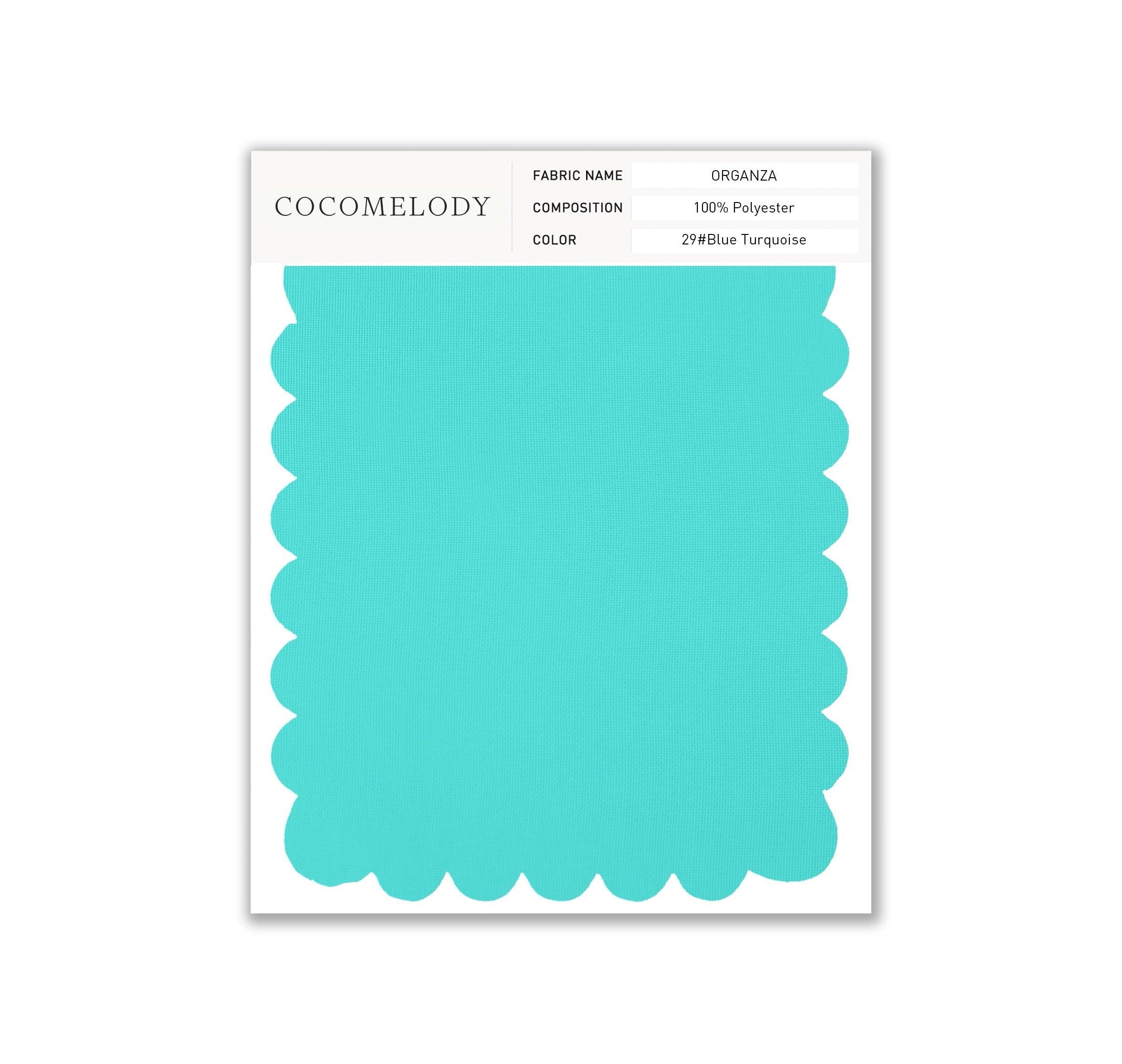 Organza Fabric Swatch in Single Color SWOR16006 - COCOMELODY