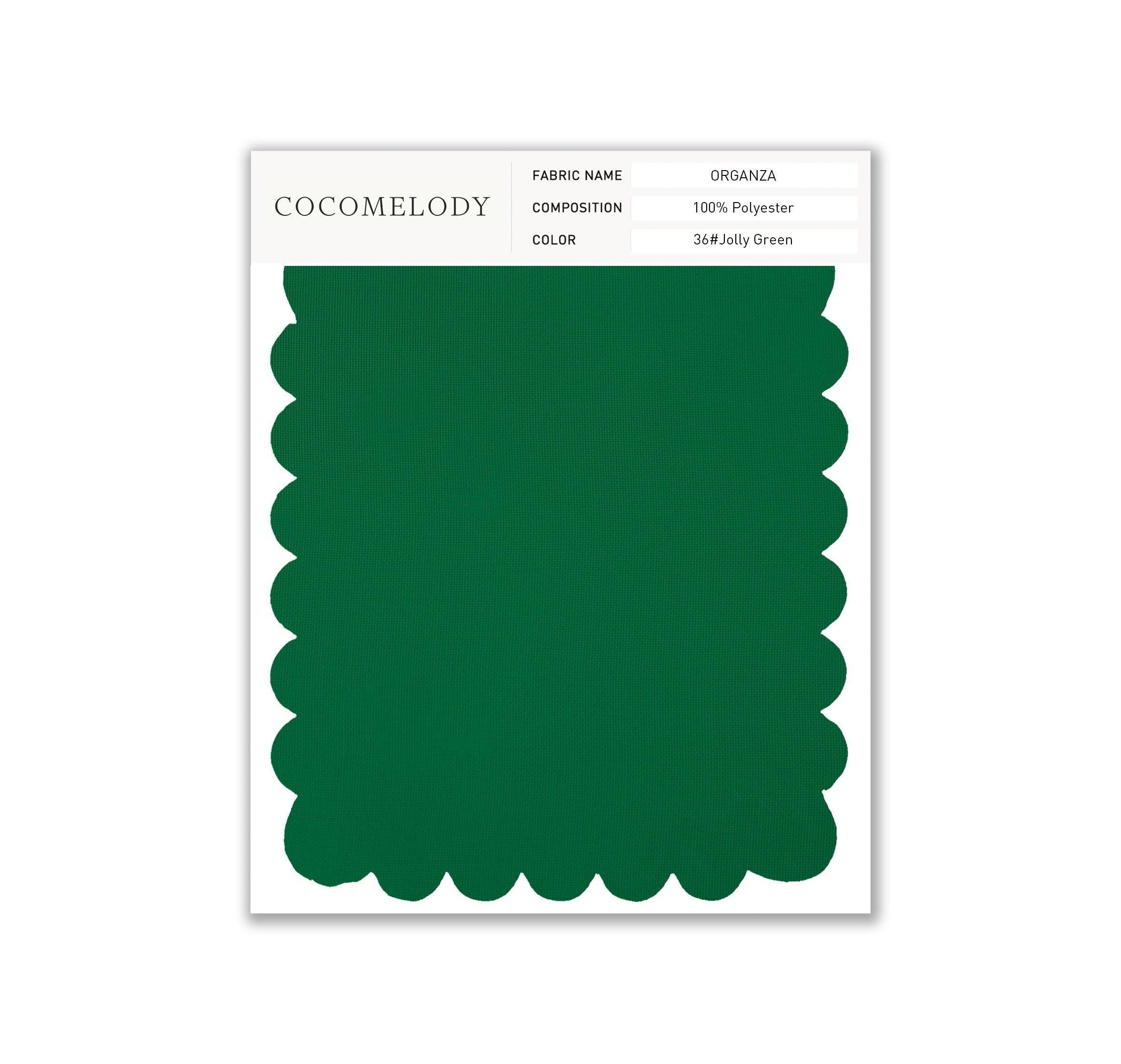 Organza Fabric Swatch in Single Color SWOR16006 - COCOMELODY