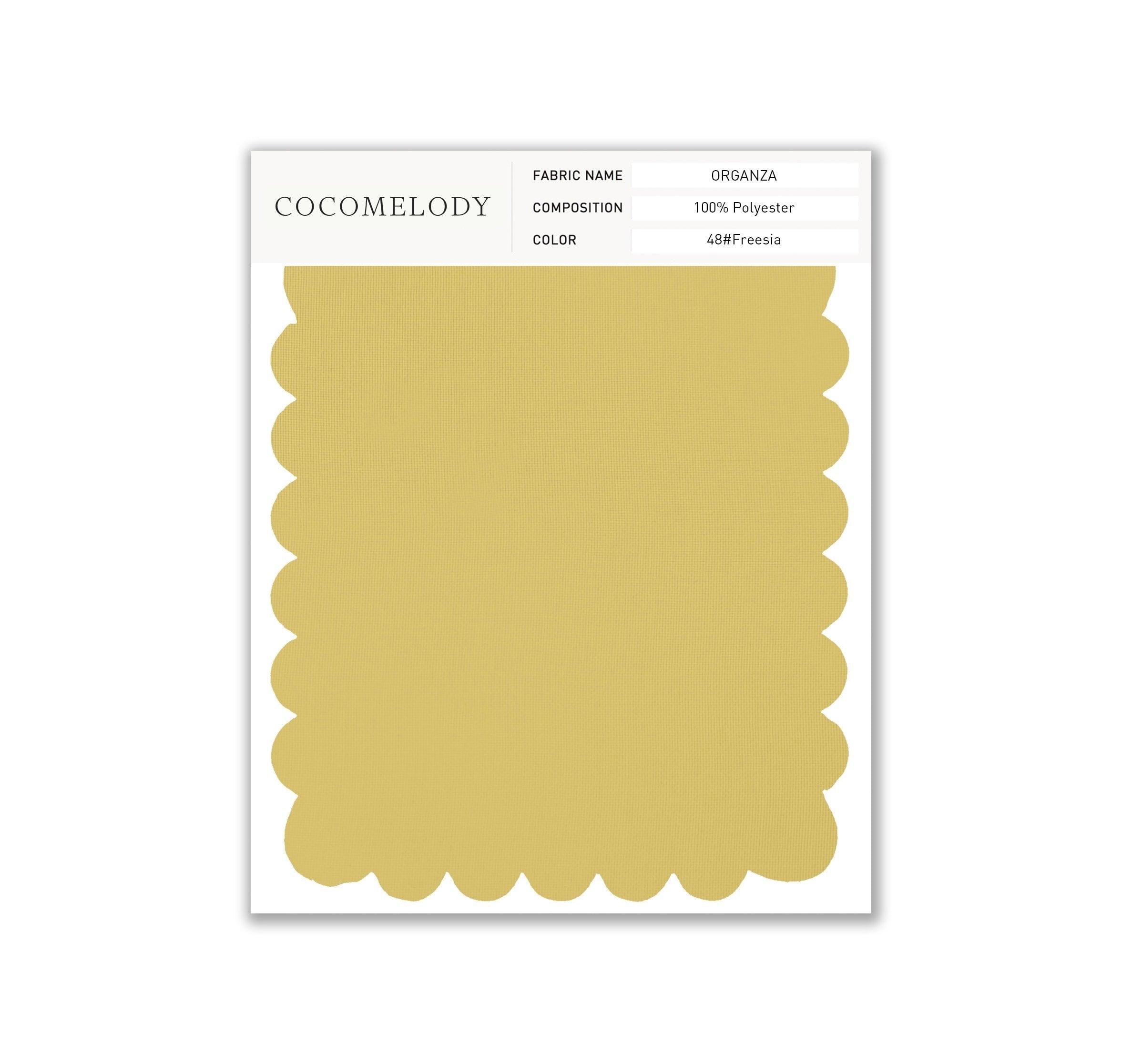 Organza Fabric Swatch in Single Color SWOR16006 - COCOMELODY
