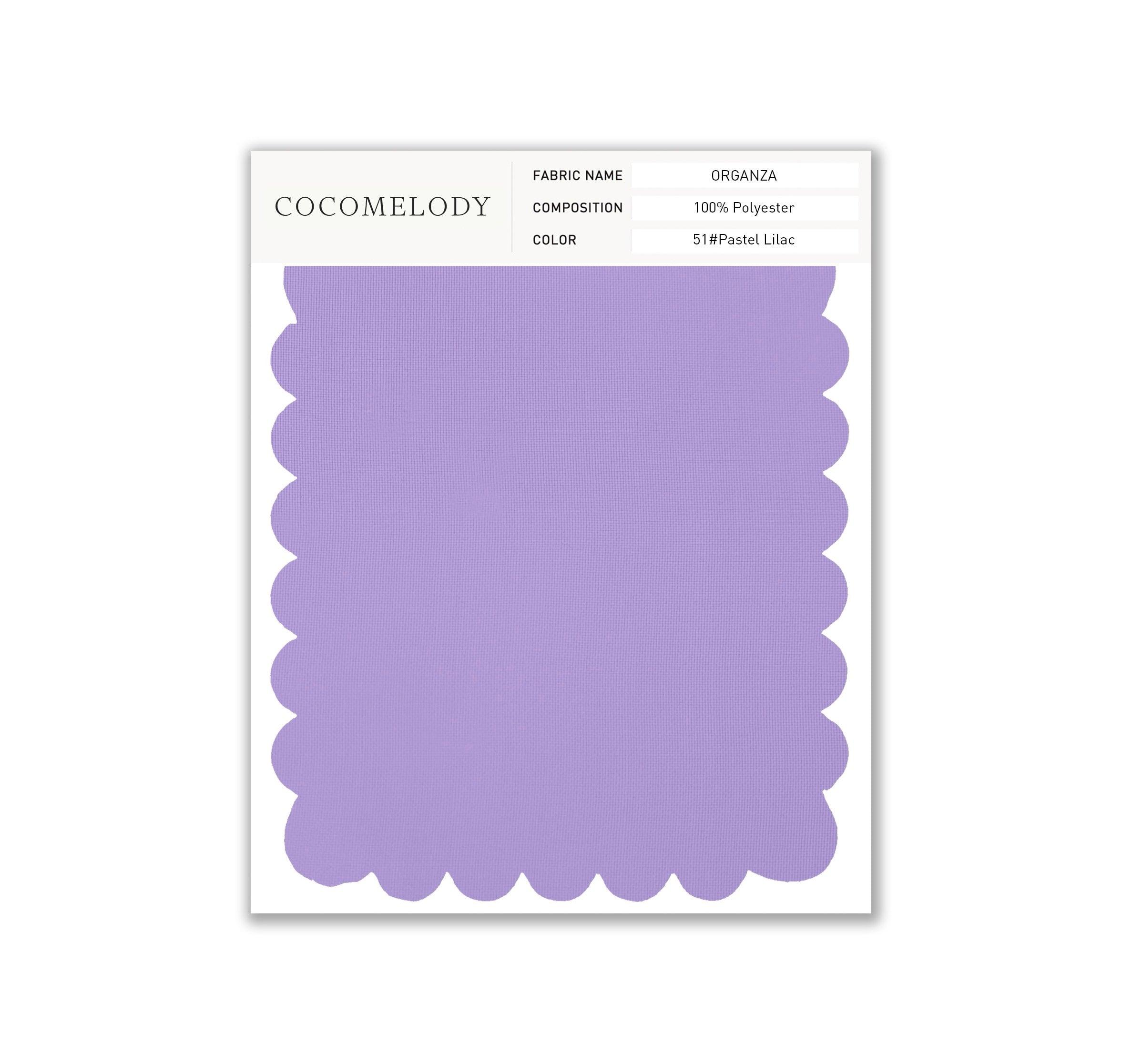 Organza Fabric Swatch in Single Color SWOR16006 - COCOMELODY