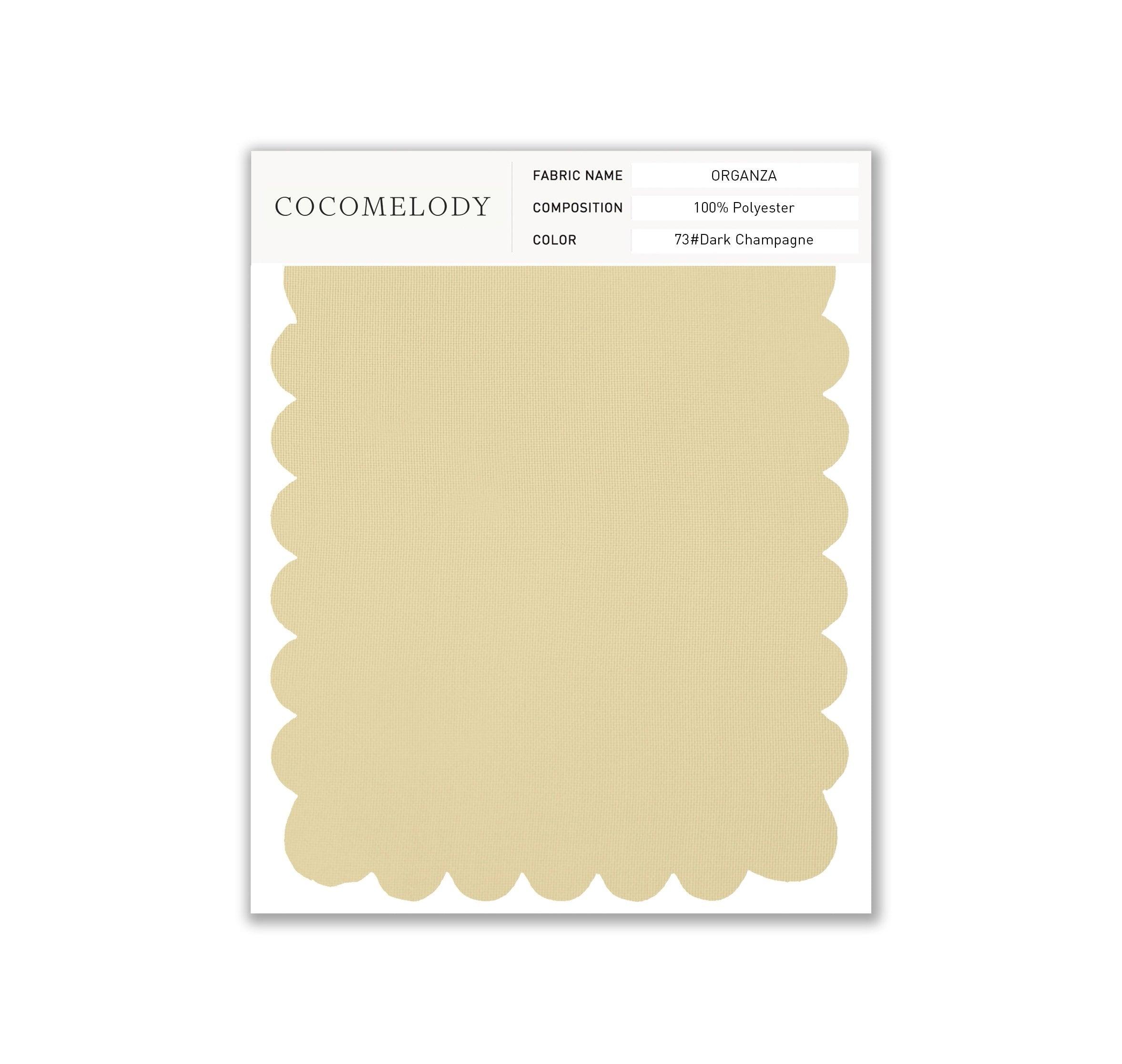 Organza Fabric Swatch in Single Color SWOR16006 - COCOMELODY