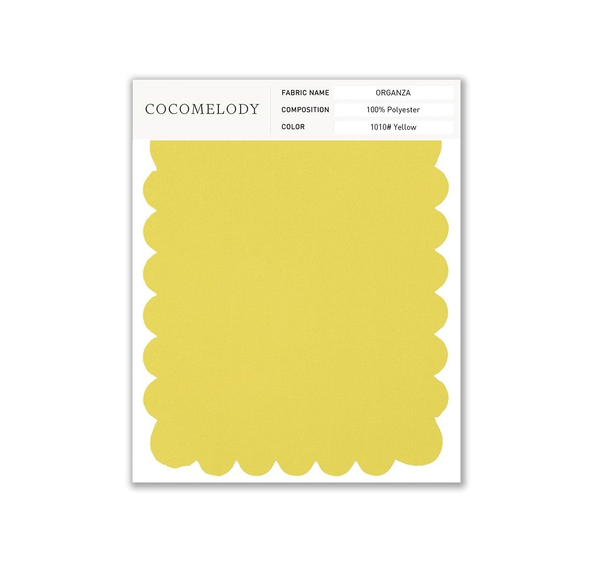 Organza Fabric Swatch in Single Color SWOR16006 - COCOMELODY