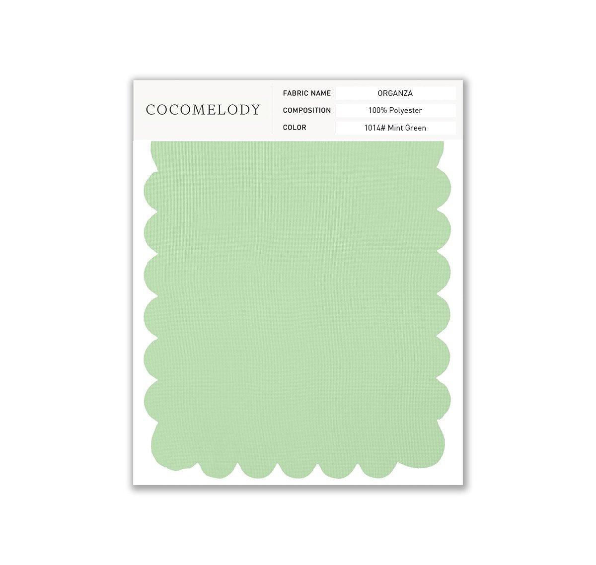 Organza Fabric Swatch in Single Color SWOR16006 - COCOMELODY