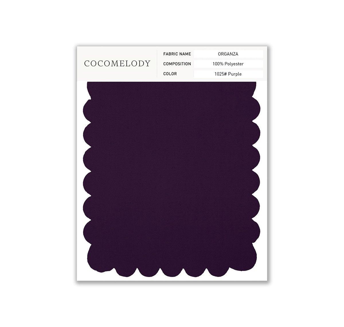 Organza Fabric Swatch in Single Color SWOR16006 - COCOMELODY