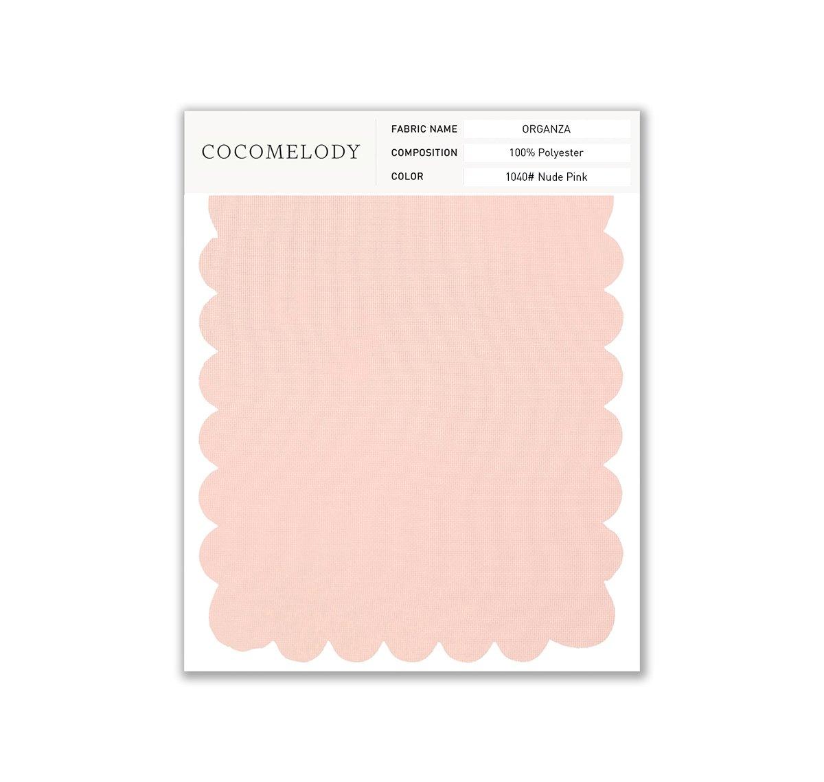 Organza Fabric Swatch in Single Color SWOR16006 - COCOMELODY