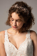 Alloy Headpieces with Pearl and Rhinestone CH0273 - COCOMELODY