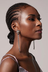 Chic Alloy Wedding Earrings with Rhinestone HG18013 - COCOMELODY