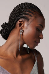 Chic Alloy Wedding Earrings with Rhinestone HG18013 - COCOMELODY