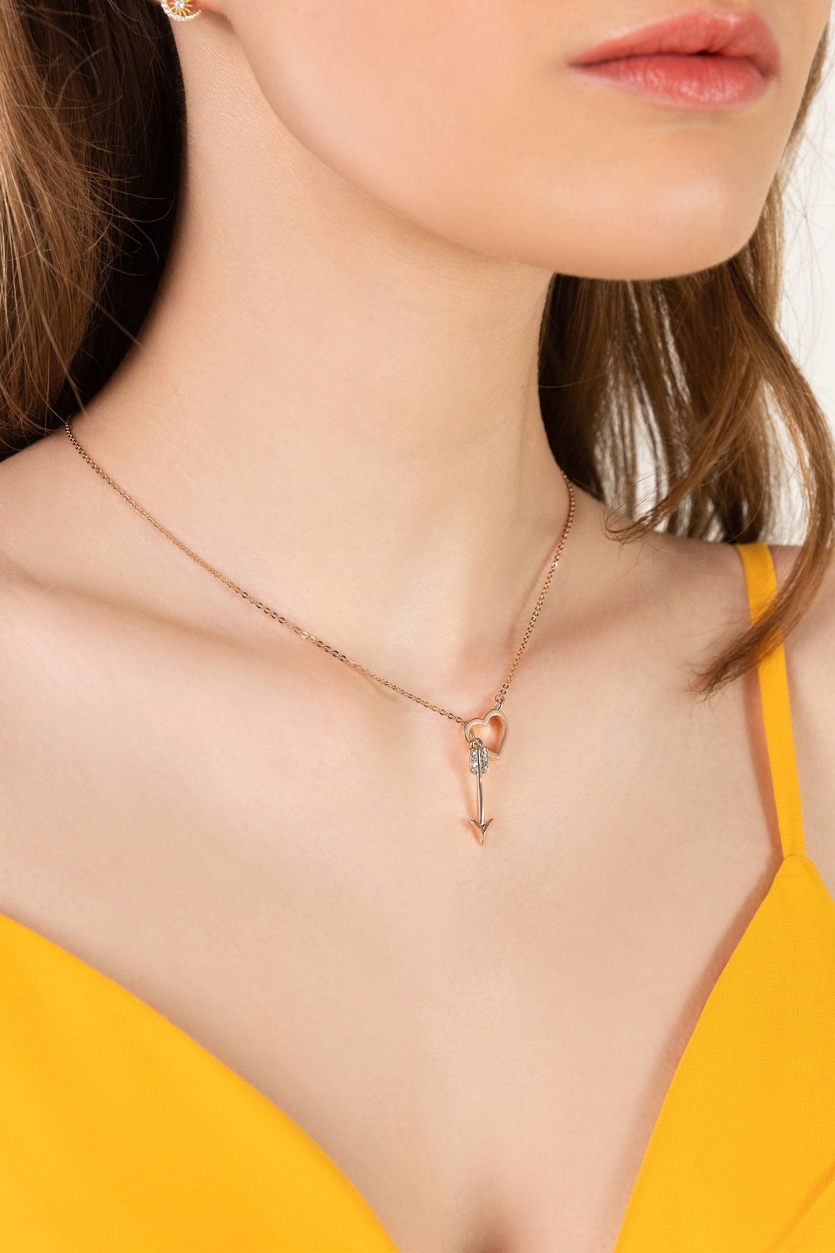 Alloy Necklaces with Rhinestone CX0029 - COCOMELODY