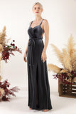 Sheath Sweep-Brush Train Velvet Bridesmaid Dress Formal Dresses CB0533 - COCOMELODY
