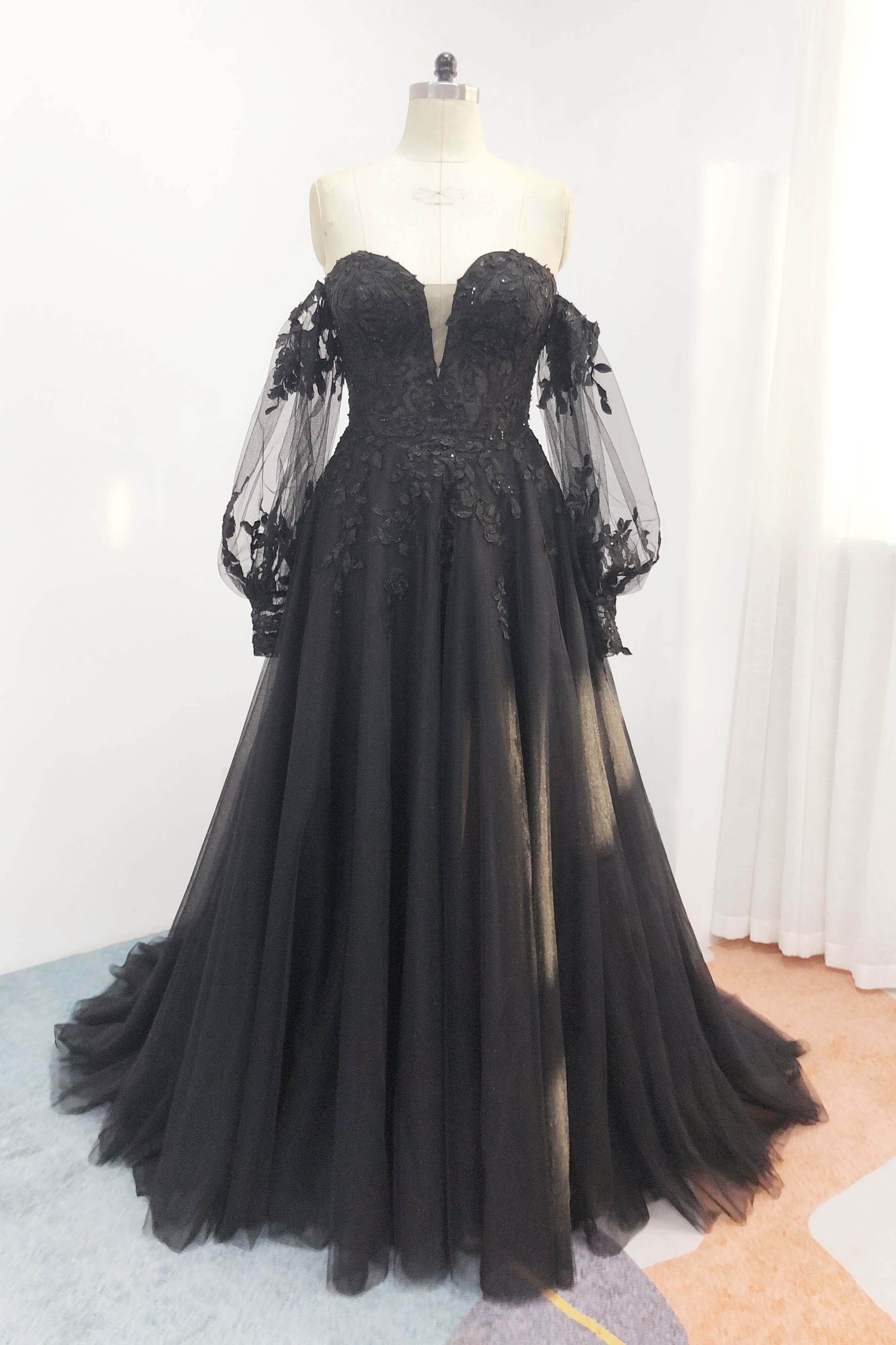 A-Line Court Train Tulle Wedding Dress CW2586 - COCOMELODY