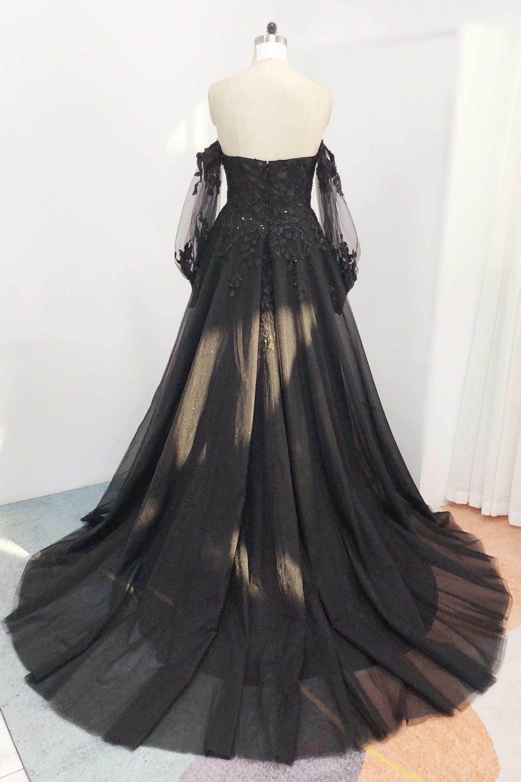 A-Line Court Train Tulle Wedding Dress CW2586 - COCOMELODY