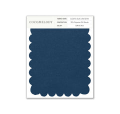 Elastic Silk like Satin Fabric Swatch in Single Color SWSS16005 - COCOMELODY