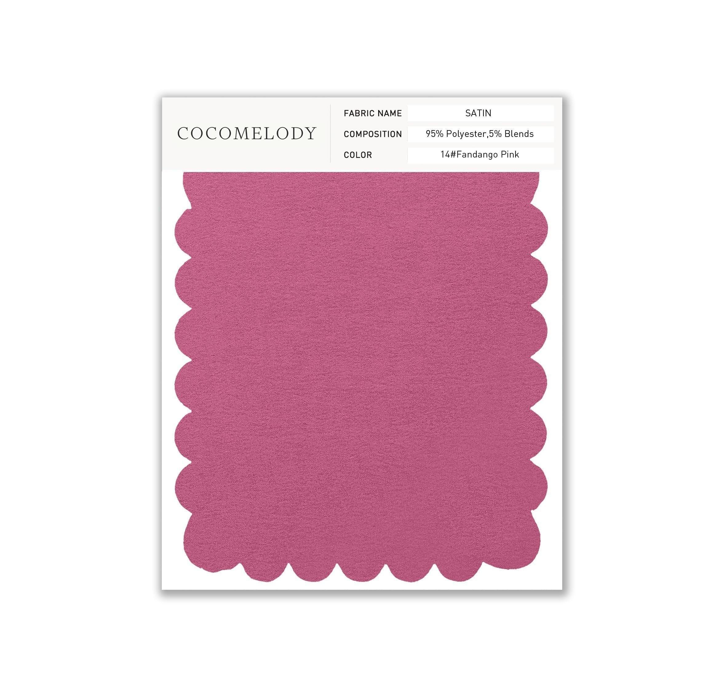 Satin Fabric Swatch in Single Color SWST16003 - COCOMELODY
